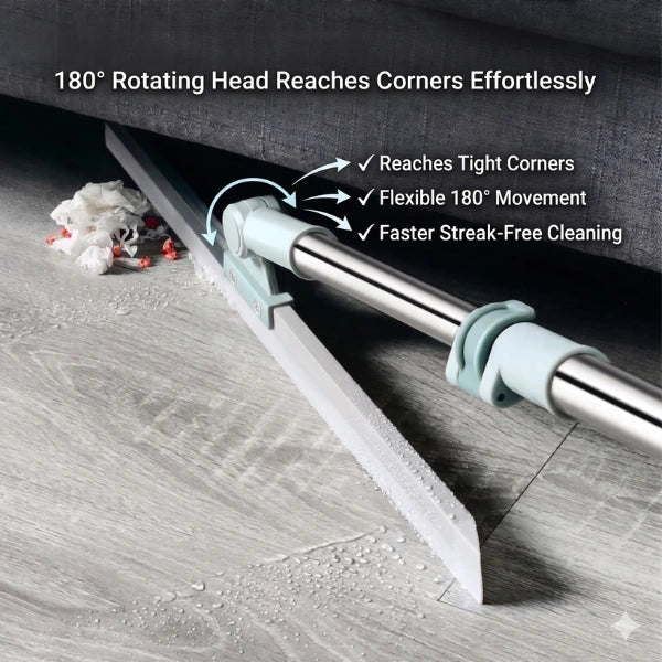 (FlexiWipe – Multipurpose Wiper | Extendable-Rod | Silicon Blade | 180° Head of ( pack of 1 )