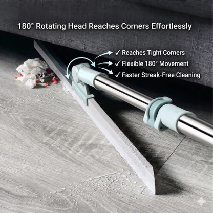 (FlexiWipe – Multipurpose Wiper | Extendable-Rod | Silicon Blade | 180° Head of ( pack of 1 )